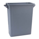 Beaumont Grey Slim Jim Recycling Bin w/ Handles 65Ltr
